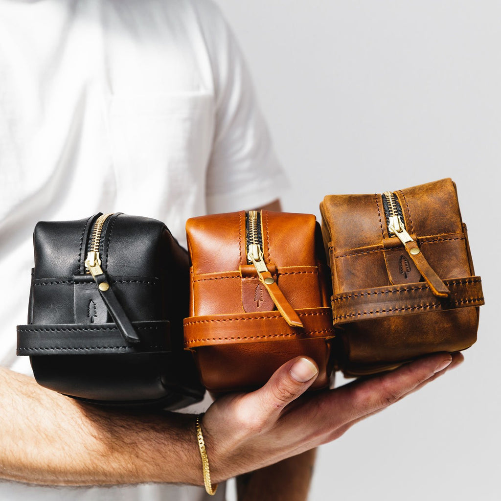 Portland Leather Goods Deluxe Dopp Kit