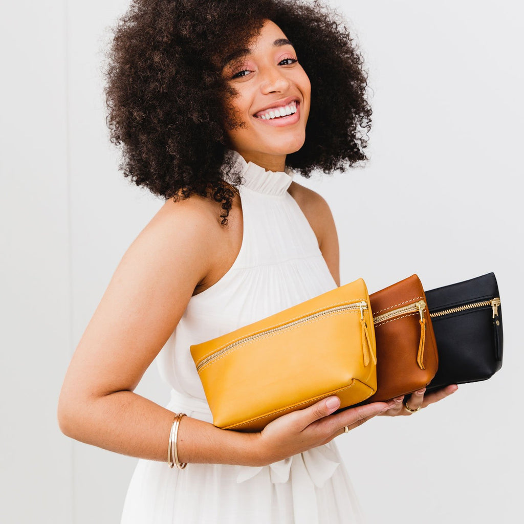 Portland Leather Goods Makeup Bag