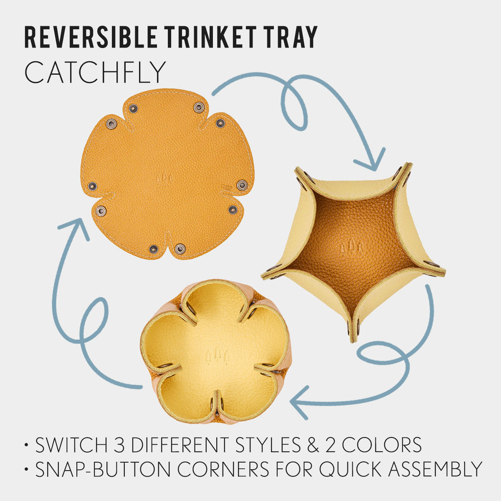 Portland Leather Goods Reversible Catchfly Trinket Tray