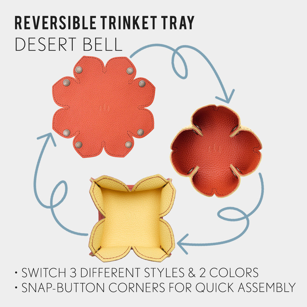 Portland Leather Goods Reversible Desert Bell Trinket Tray