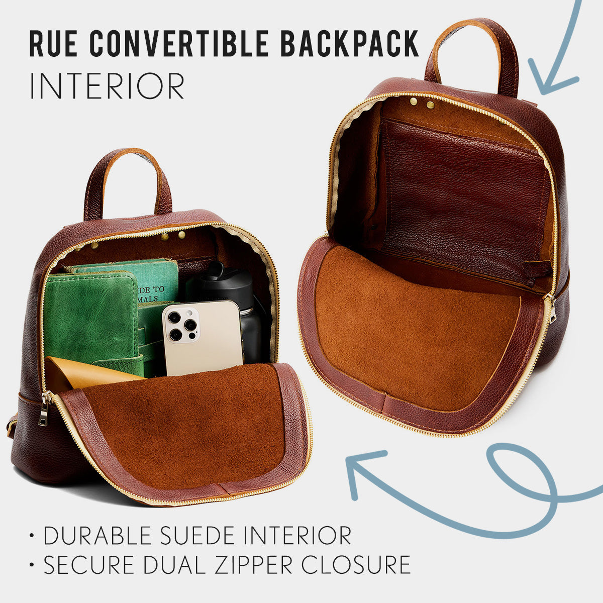 Portland Leather Goods Rue Convertible Backpack