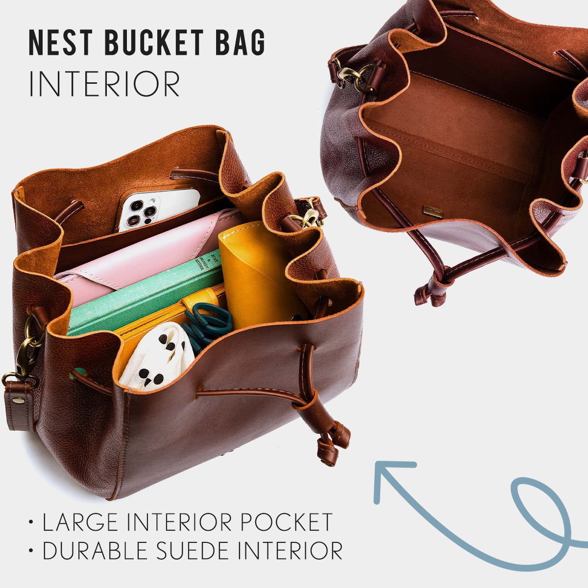Portland Leather Goods Nest Bucket Bag
