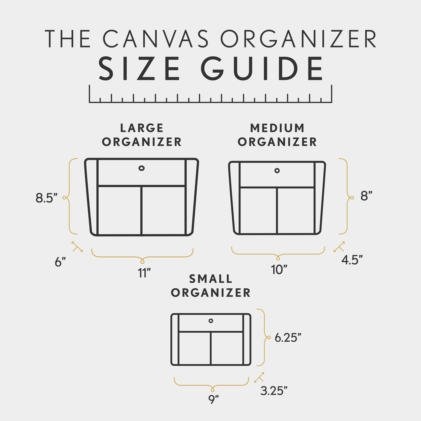 Portland Leather Goods Canvas Purse Organizer