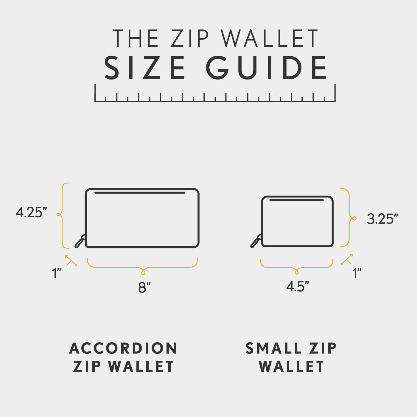 Portland Leather Goods Accordion Zip Wallet