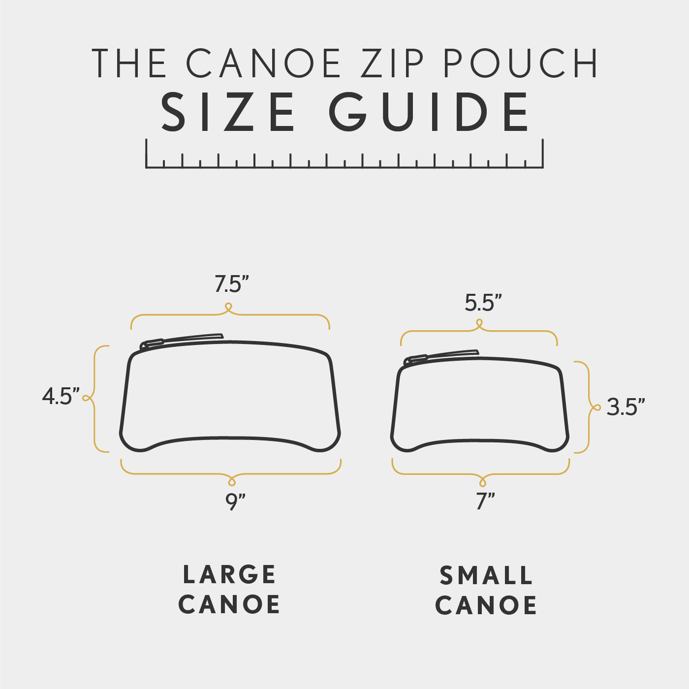 Portland Leather Goods Canoe Zip Pouch