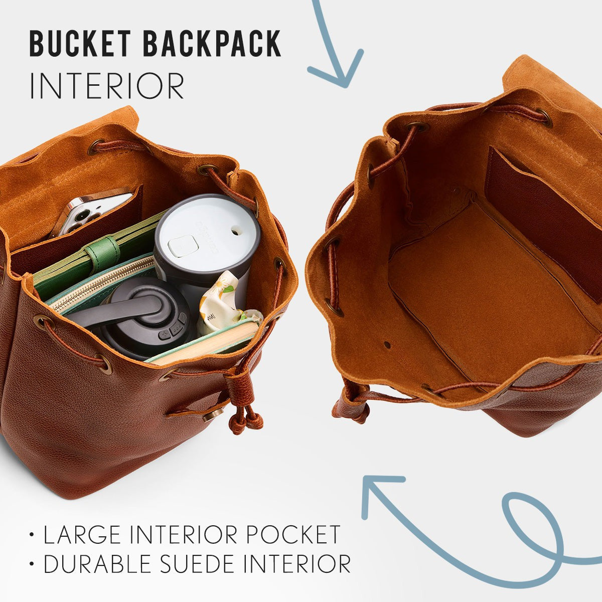 Portland Leather Goods 'Almost Perfect' Bucket Backpack