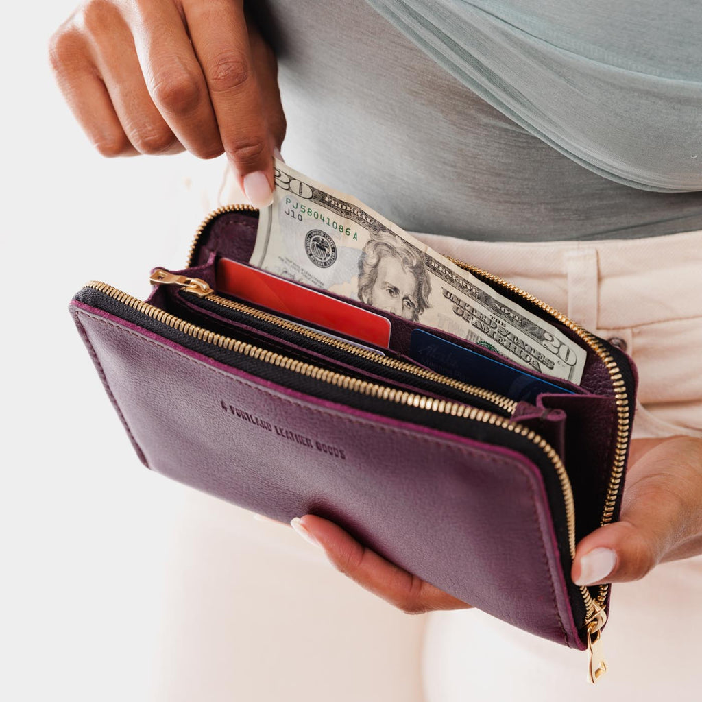 Portland Leather Goods 'Almost Perfect' Accordion Zip Wallet