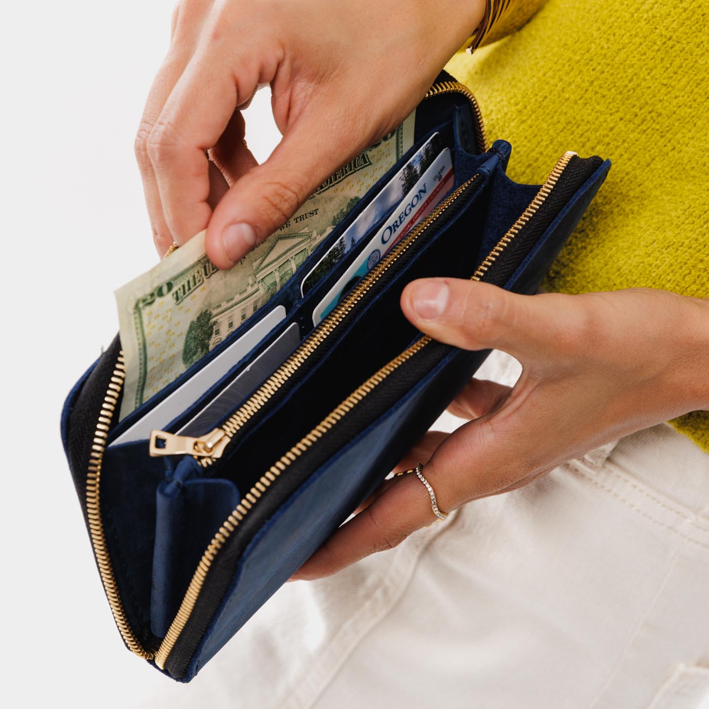 Portland Leather Goods 'Almost Perfect' Accordion Zip Wallet