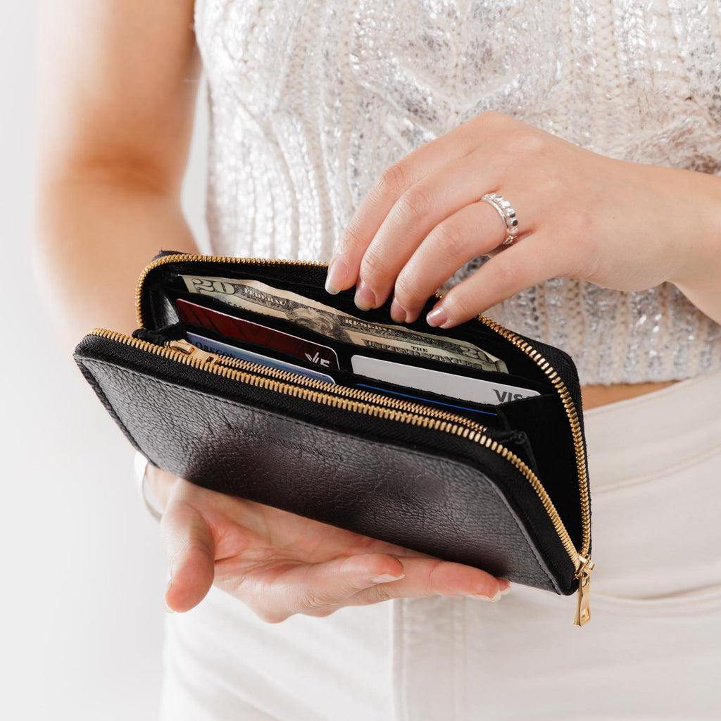 Portland Leather Goods 'Almost Perfect' Accordion Zip Wallet