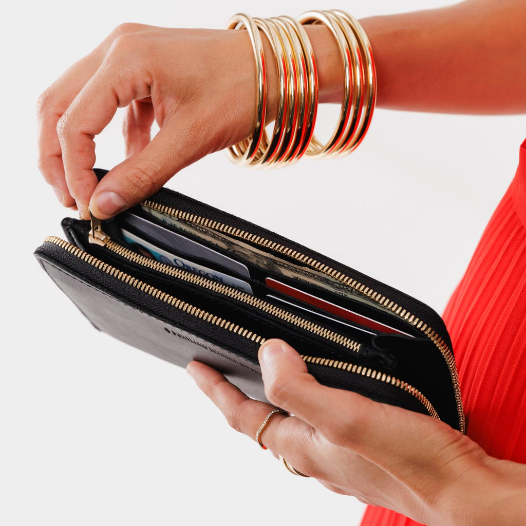 Portland Leather Goods 'Almost Perfect' Accordion Zip Wallet