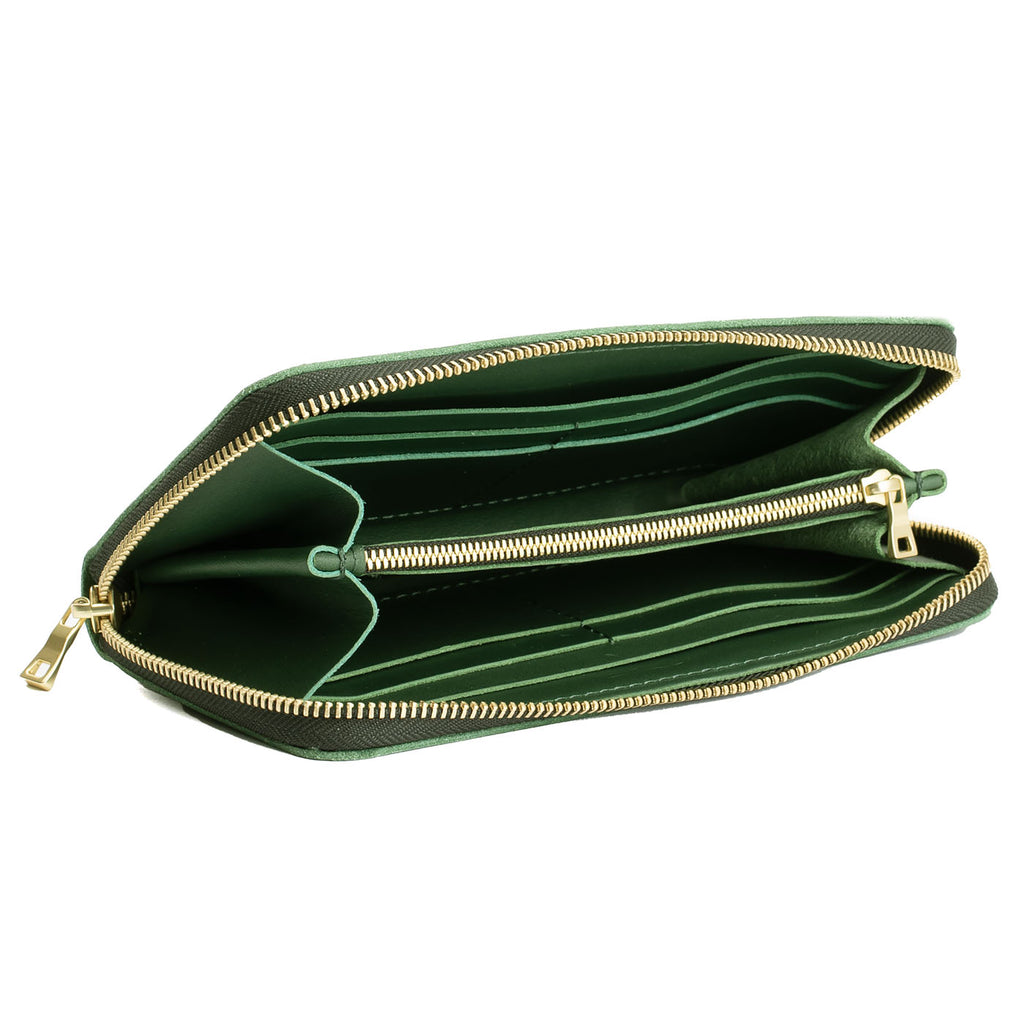 Portland Leather Goods Accordion Zip Wallet