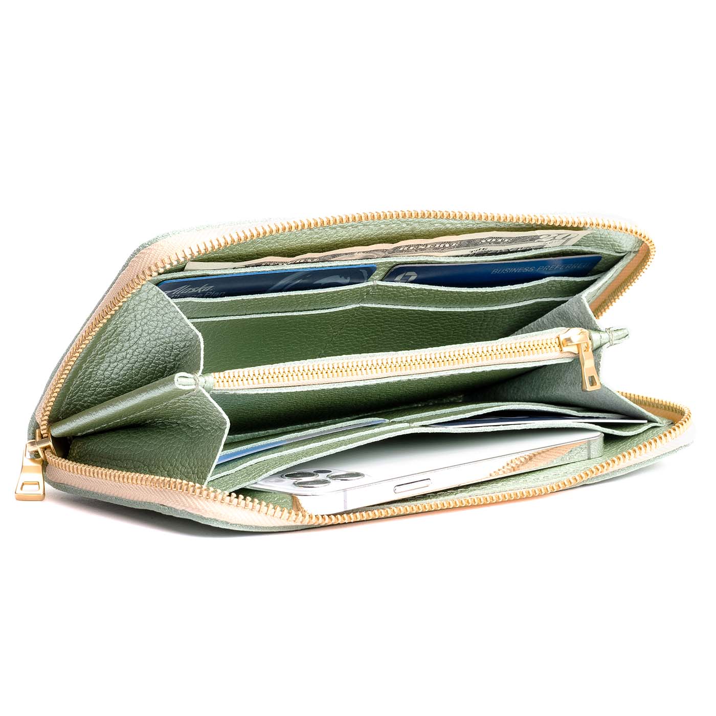 Portland Leather Goods 'Almost Perfect' Accordion Zip Wallet