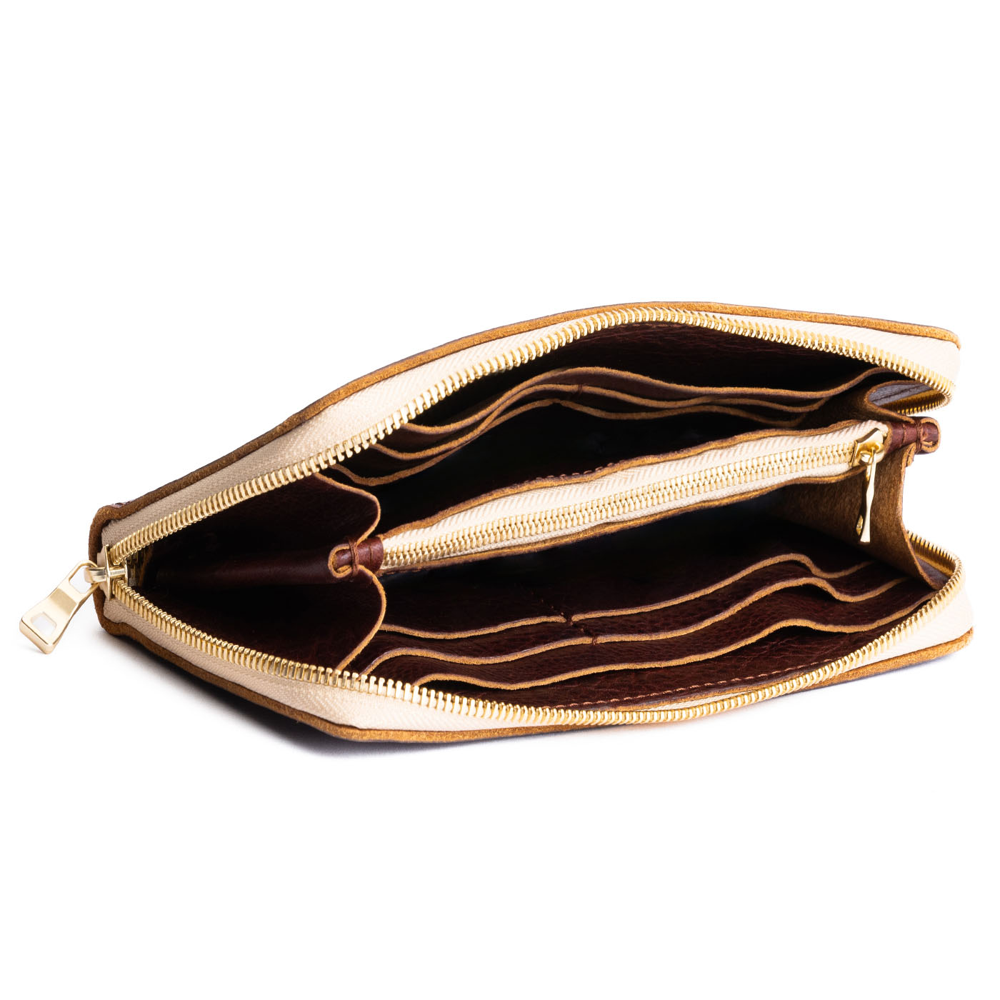 Portland Leather Goods Accordion Zip Wallet