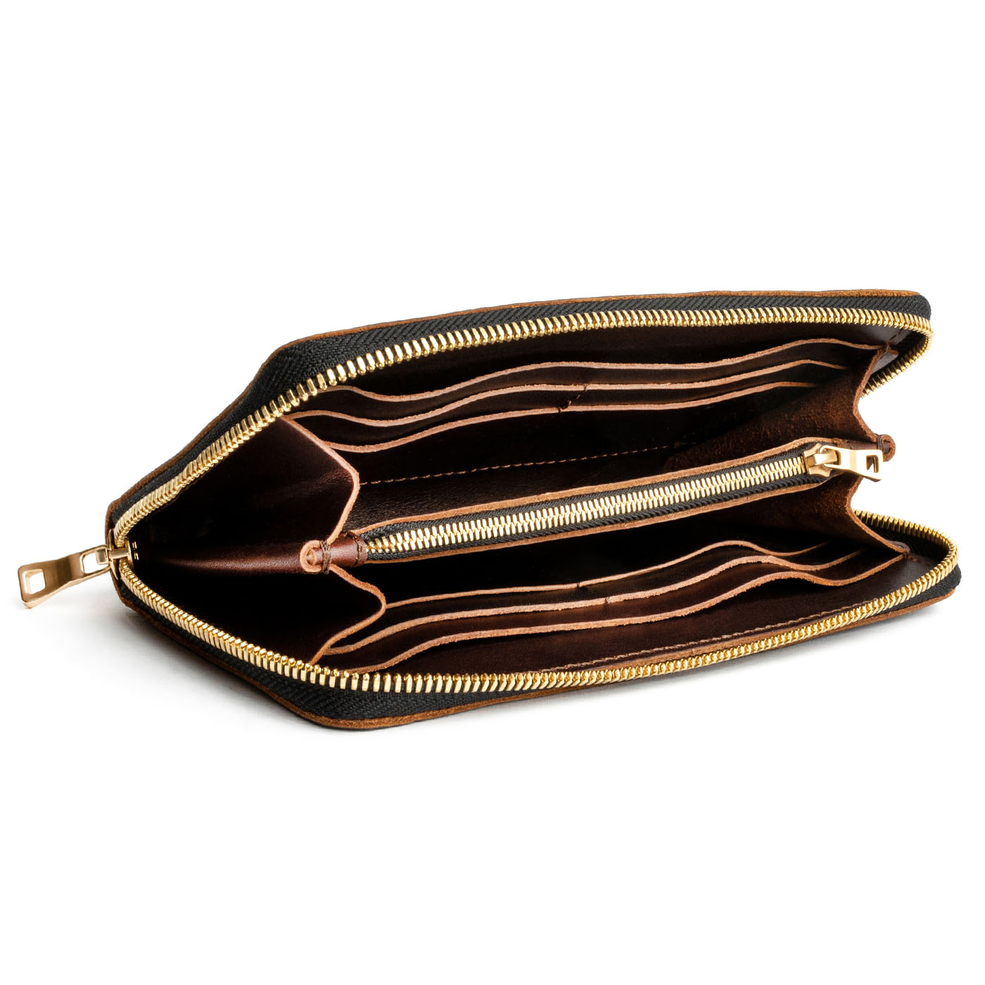 Portland Leather Goods Accordion Zip Wallet