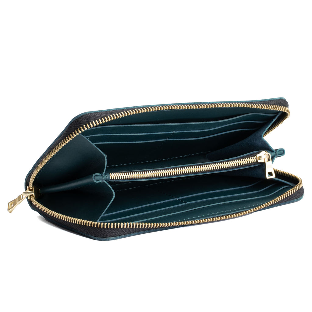 Portland Leather Goods Accordion Zip Wallet