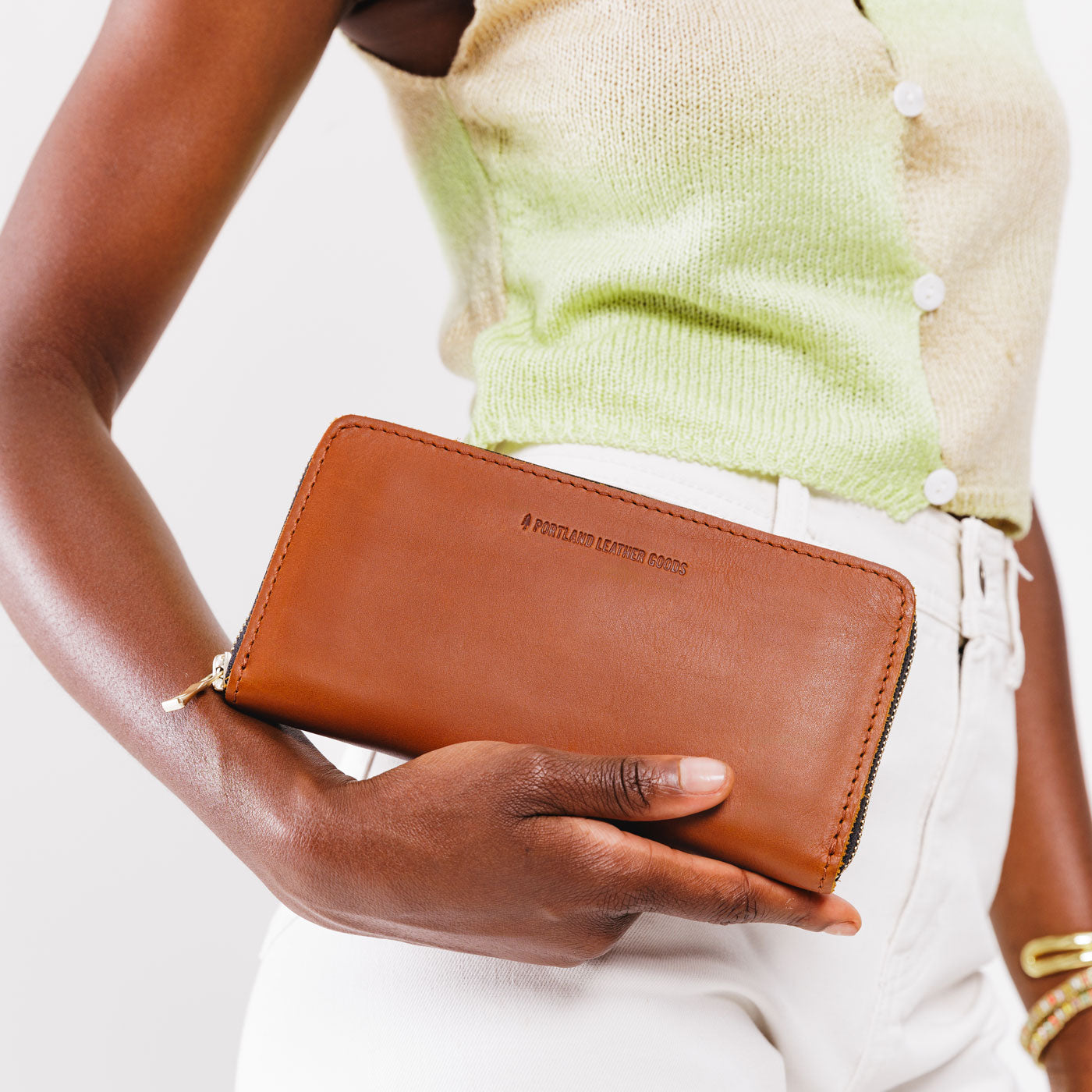 Portland Leather Goods 'Almost Perfect' Accordion Zip Wallet