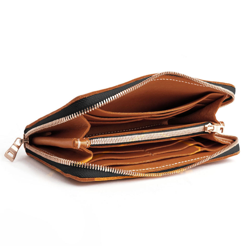 Portland Leather Goods Accordion Zip Wallet