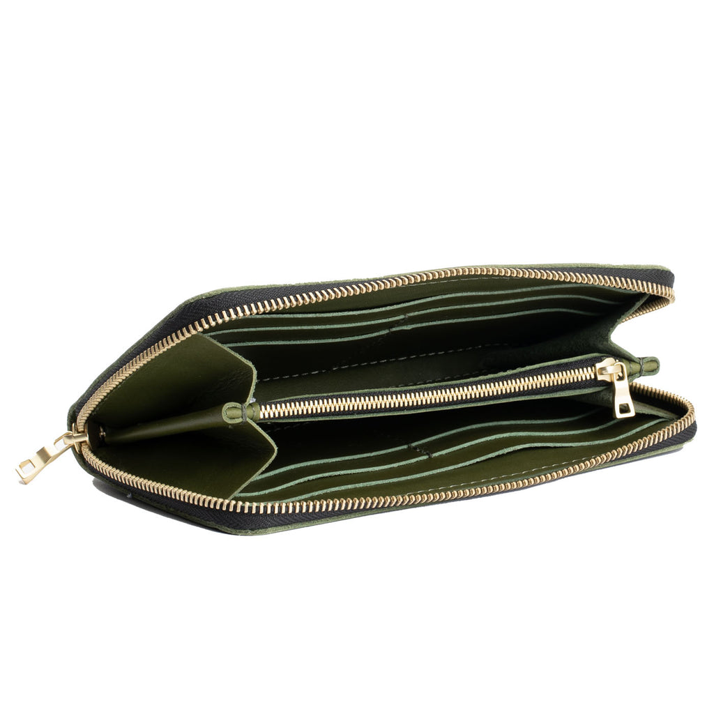 Portland Leather Goods Accordion Zip Wallet