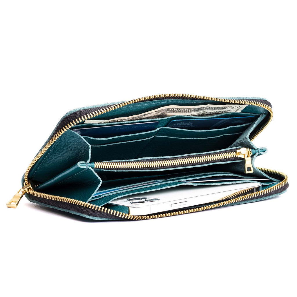 Portland Leather Goods Accordion Zip Wallet