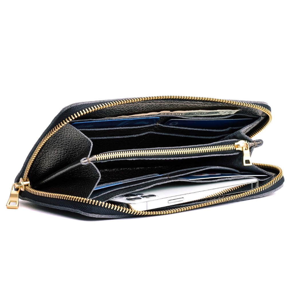 Portland Leather Goods Accordion Zip Wallet
