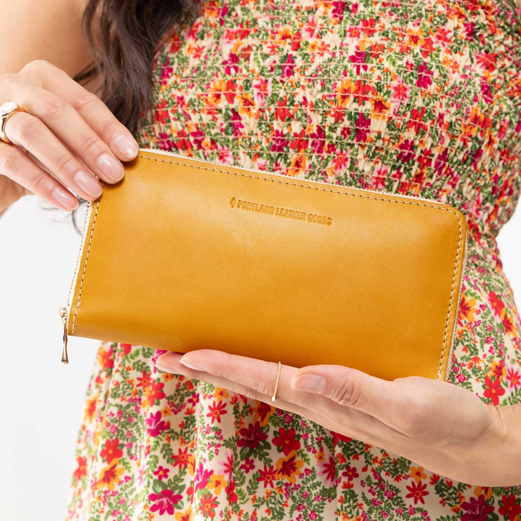 Portland Leather Goods 'Almost Perfect' Accordion Zip Wallet