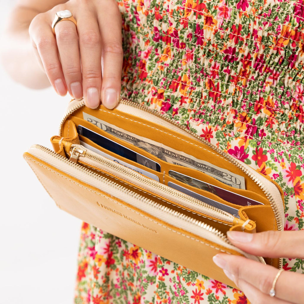 Portland Leather Goods 'Almost Perfect' Accordion Zip Wallet