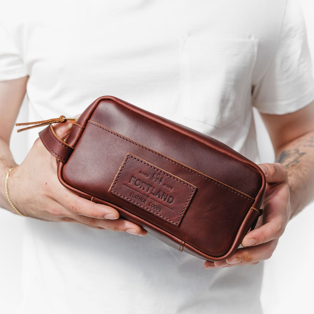 Portland Leather Goods Deluxe Dopp Kit