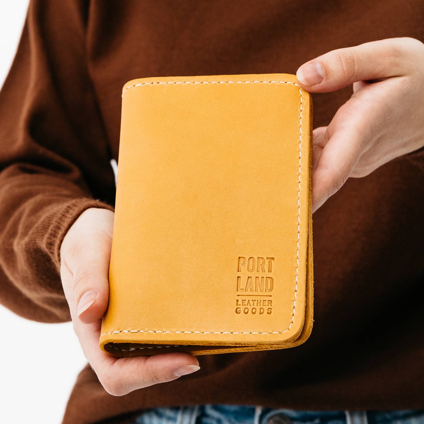 Portland Leather Goods 'Almost Perfect' Leather Modern Passport Holder