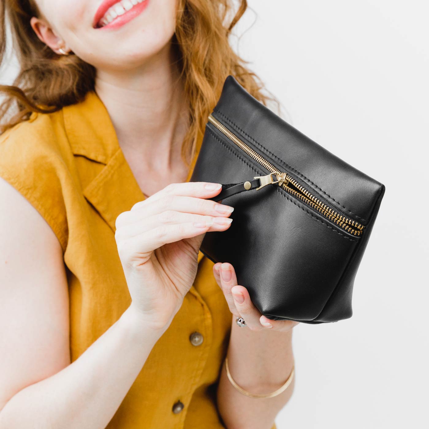 Portland Leather Goods Makeup Bag