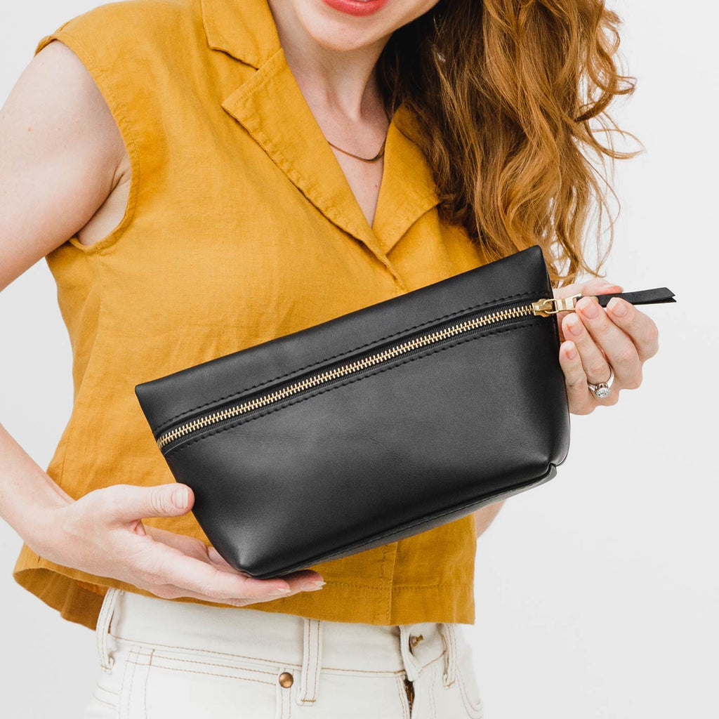 Portland Leather Goods Makeup Bag