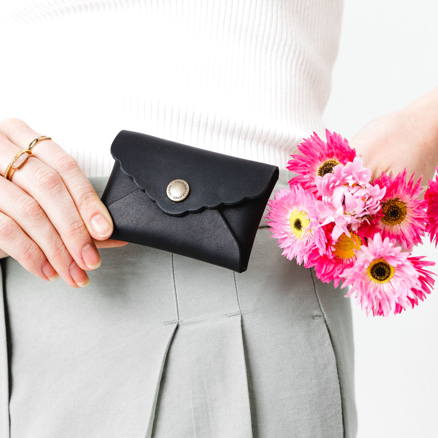 Portland Leather Goods Mini Daisy Wallet