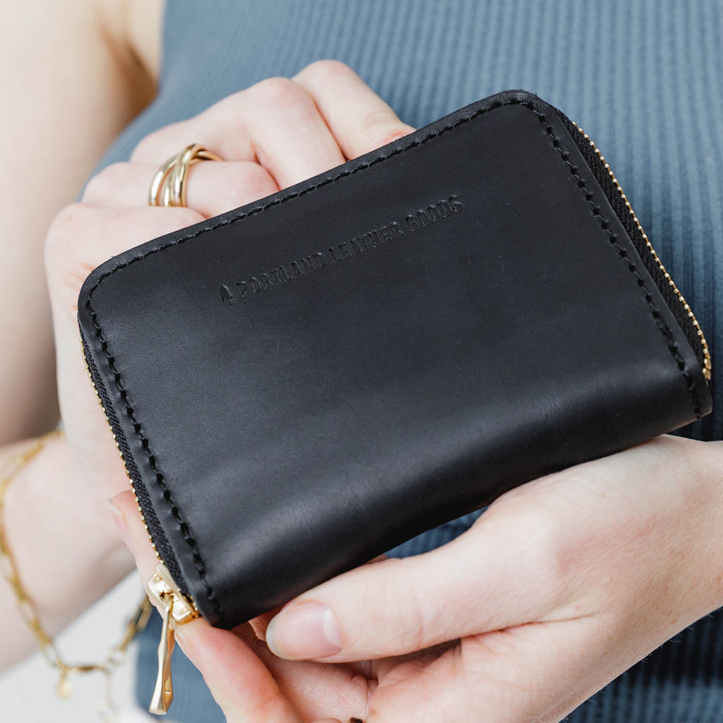 Portland Leather Goods Small Zip Wallet