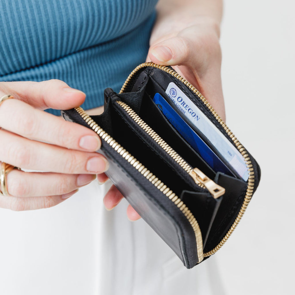 Portland Leather Goods Small Zip Wallet