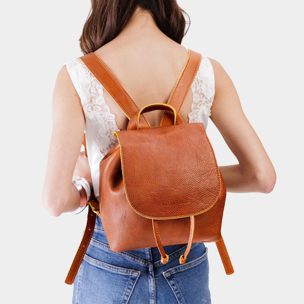 Portland Leather Goods 'Almost Perfect' Bucket Backpack