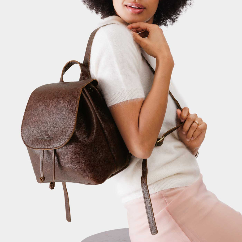 Portland Leather Goods 'Almost Perfect' Bucket Backpack