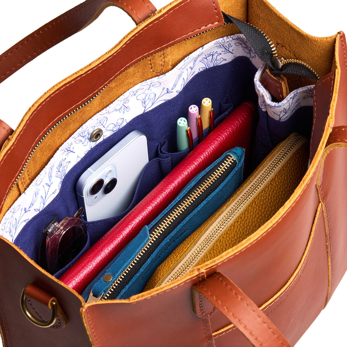 Portland Leather Goods Printed Canvas Purse Organizer