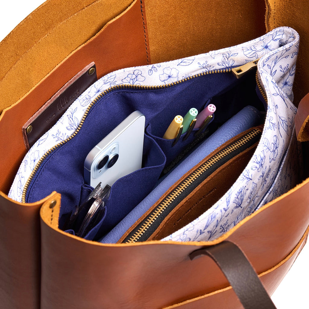 Portland Leather Goods Printed Canvas Purse Organizer