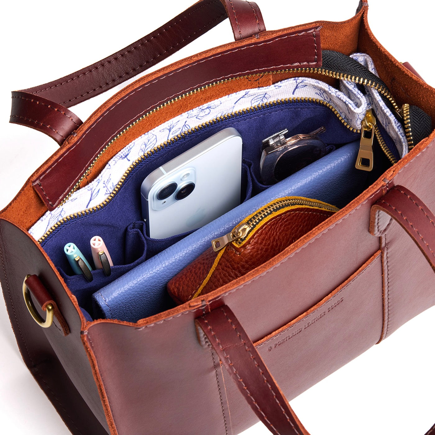 Portland Leather Goods Printed Canvas Purse Organizer