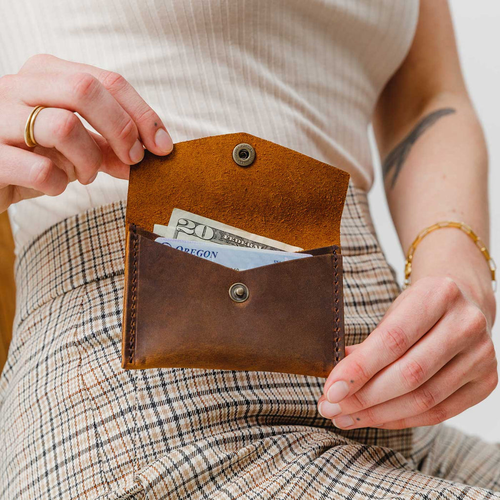 Portland Leather Goods Mini Envelope Wallet