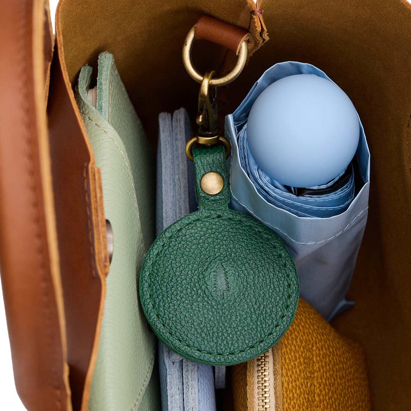 Portland Leather Goods Circle AirTag Holder