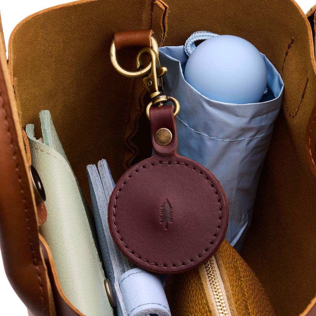 Portland Leather Goods Circle AirTag Holder