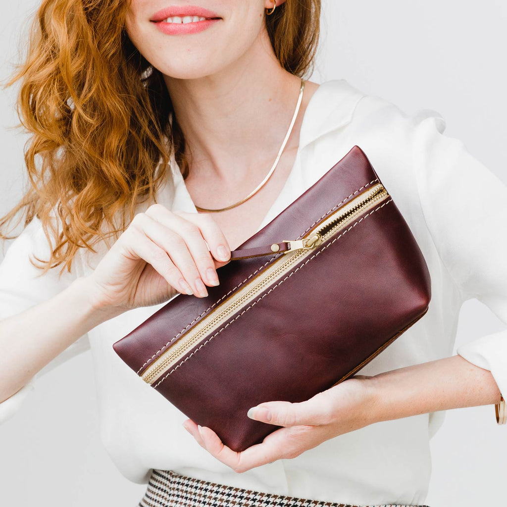 Portland Leather Goods Makeup Bag