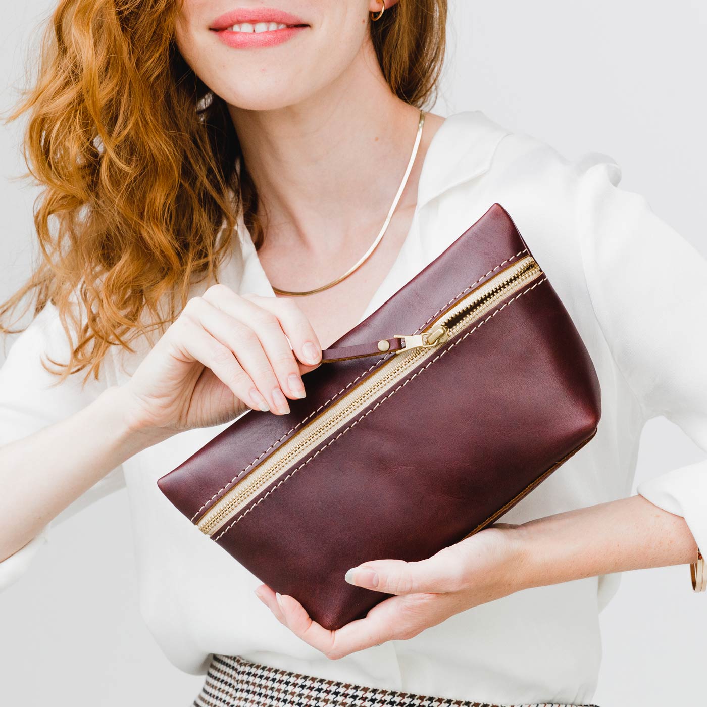 Portland Leather Goods Makeup Bag