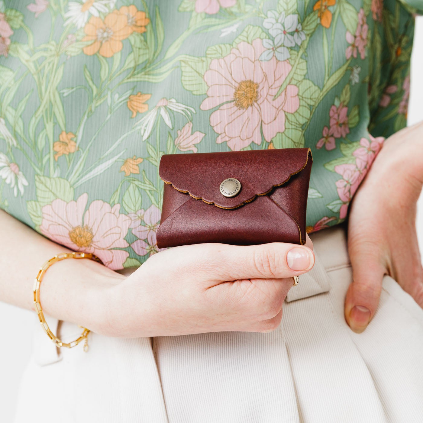 Portland Leather Goods Mini Daisy Wallet