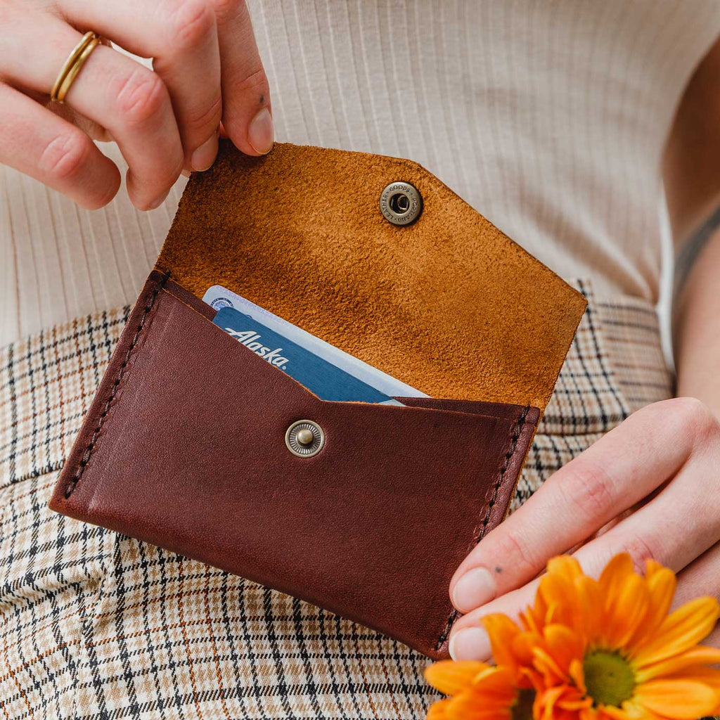Portland Leather Goods Mini Envelope Wallet