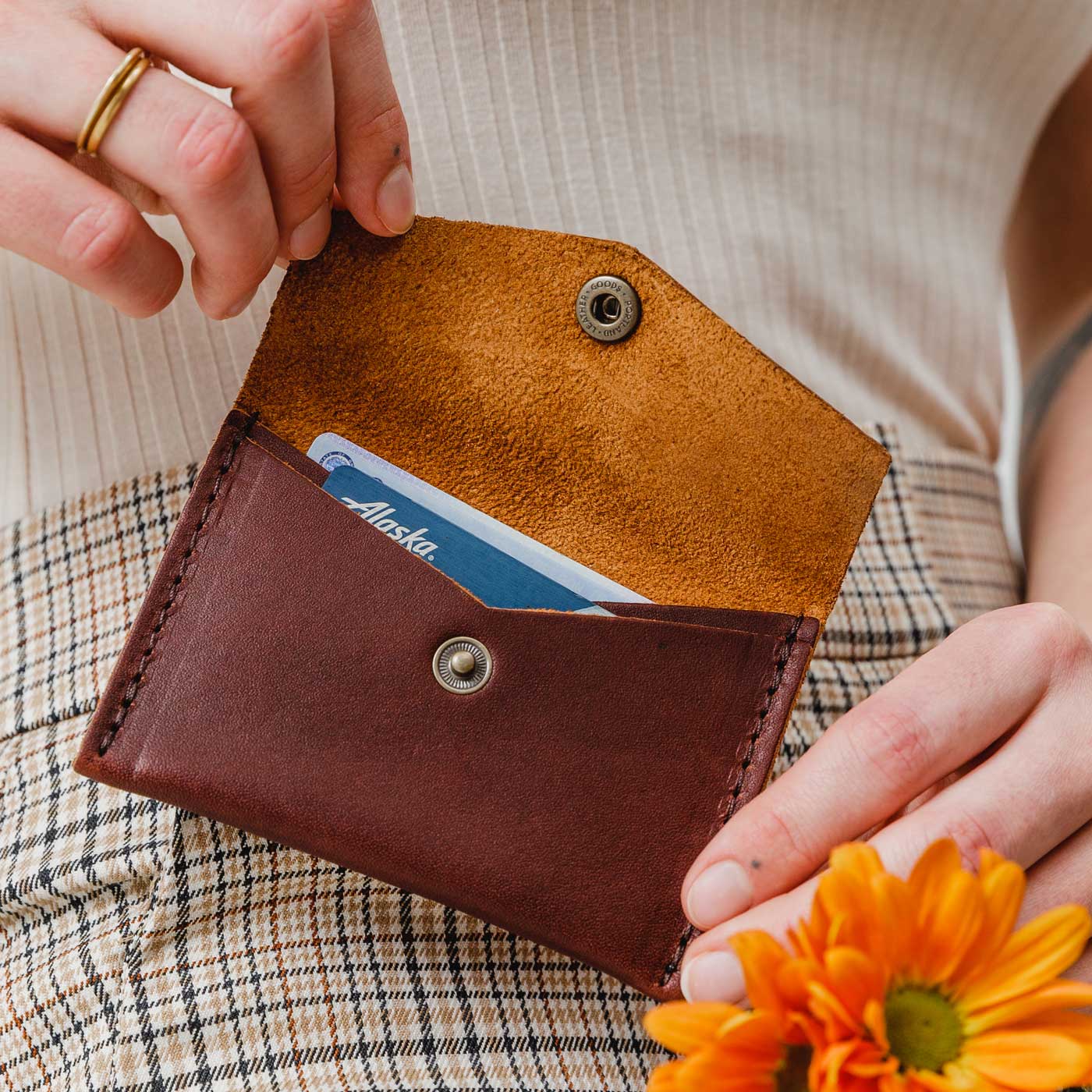 Portland Leather Goods Mini Envelope Wallet