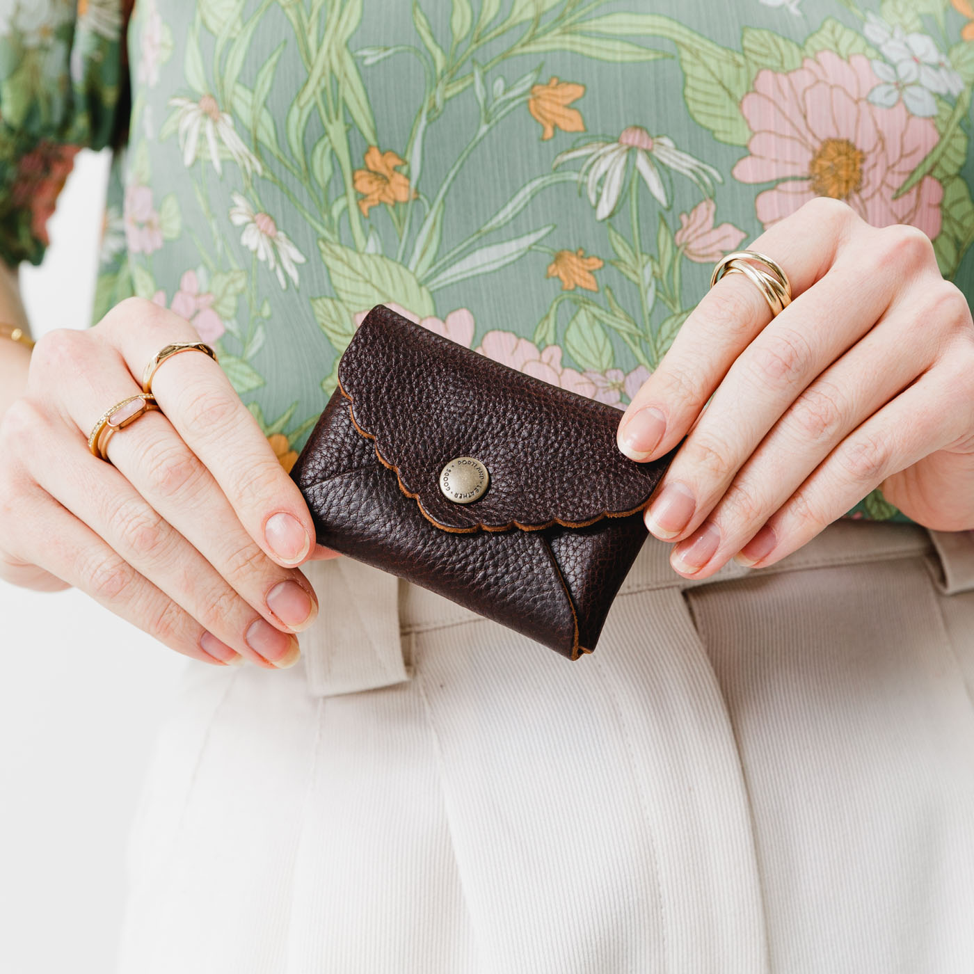 Portland Leather Goods Mini Daisy Wallet