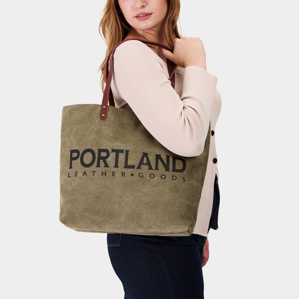 Portland Leather Goods Deadwood Canvas Tote