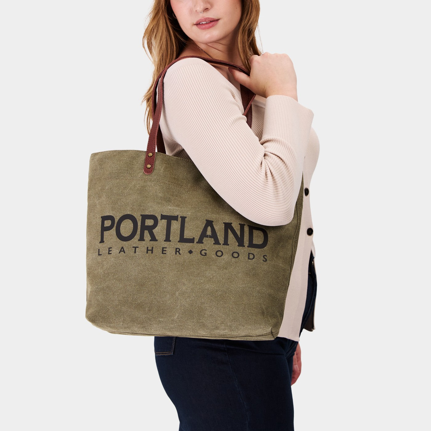 Portland Leather Goods Deadwood Canvas Tote