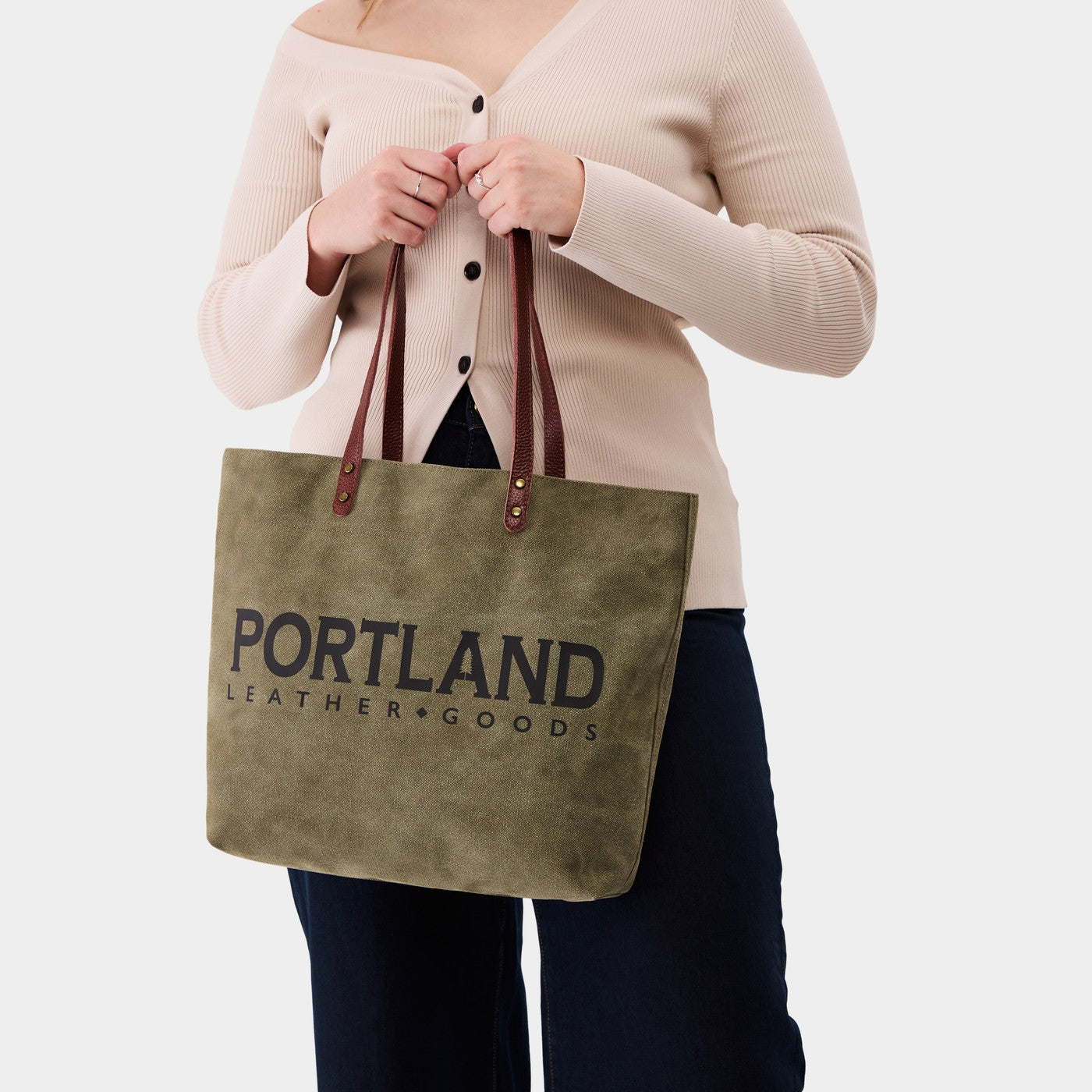 Portland Leather Goods Deadwood Canvas Tote